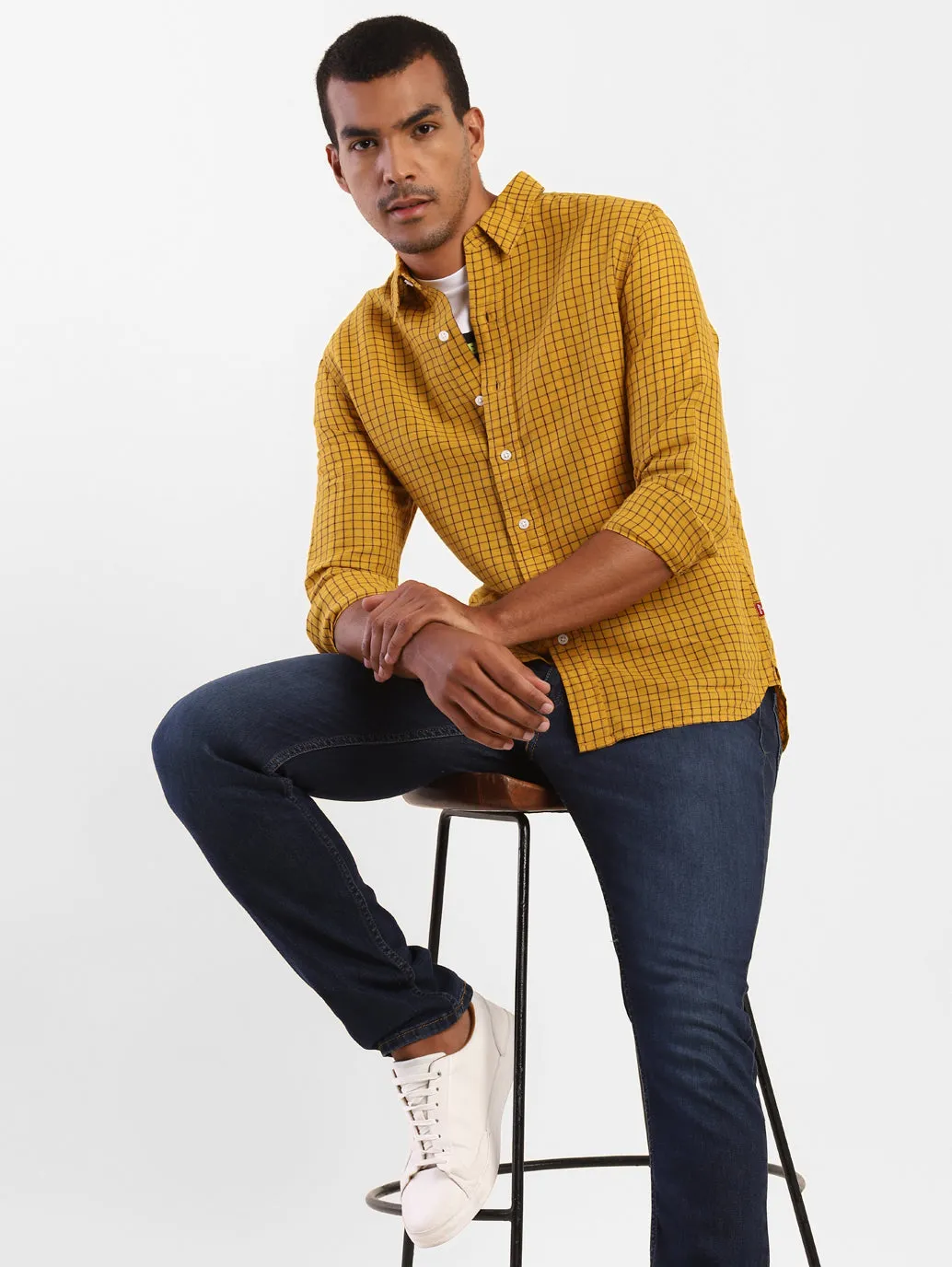 Men's Checkered Slim Fit Shirt