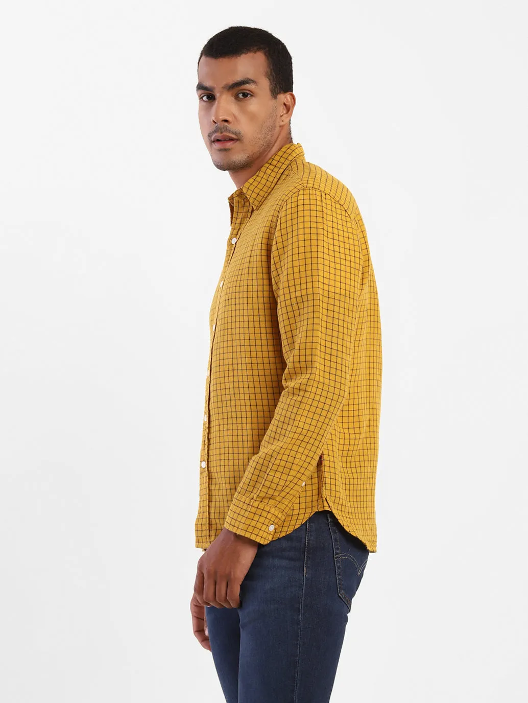 Men's Checkered Slim Fit Shirt
