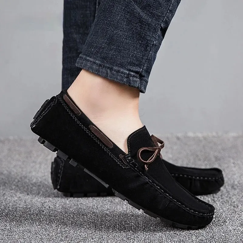 Men’s Classic Loafers with Lining and Drawstring | Perfect for Casual Days