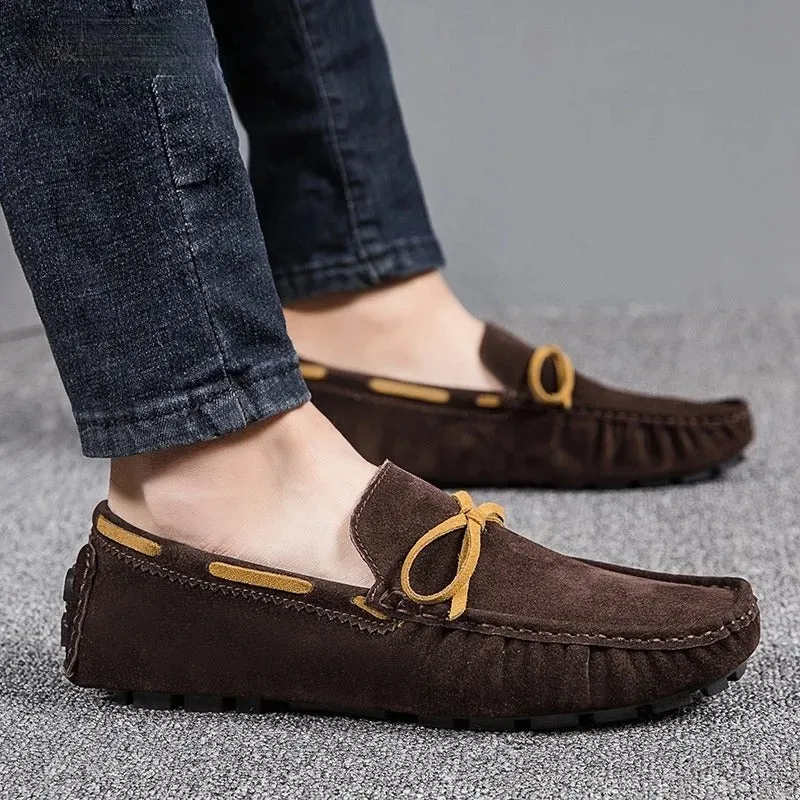 Men’s Classic Loafers with Lining and Drawstring | Perfect for Casual Days