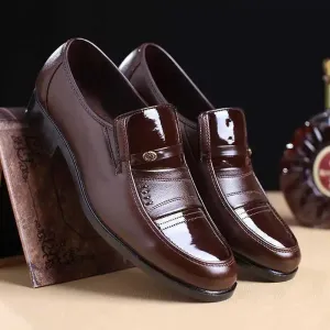 Men’s Comfortable Shiny Vegan Leather Loafers | Eco-Friendly Materials for All Seasons