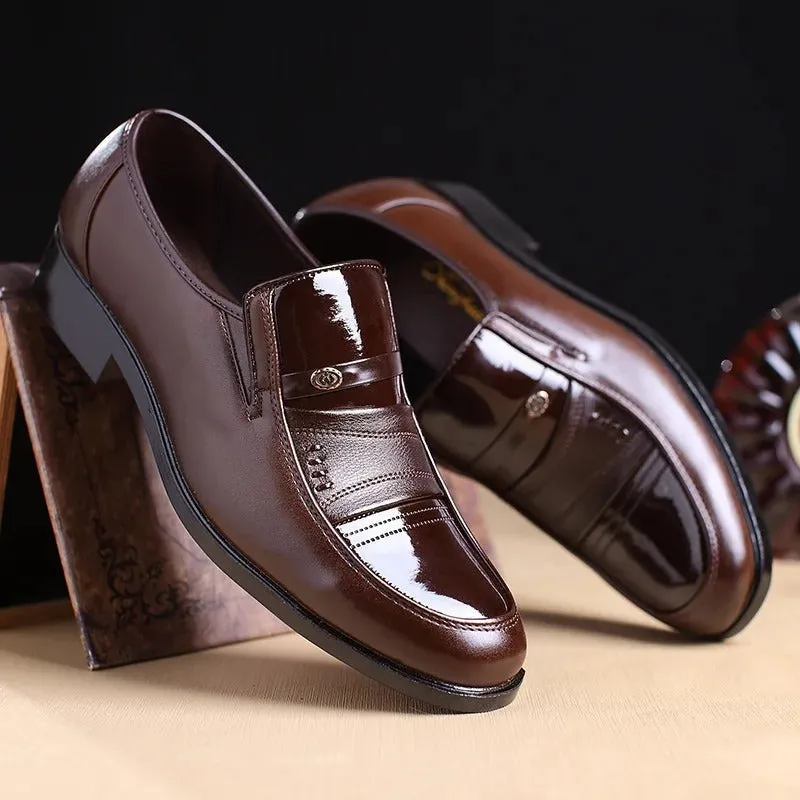 Men’s Comfortable Shiny Vegan Leather Loafers | Eco-Friendly Materials for All Seasons