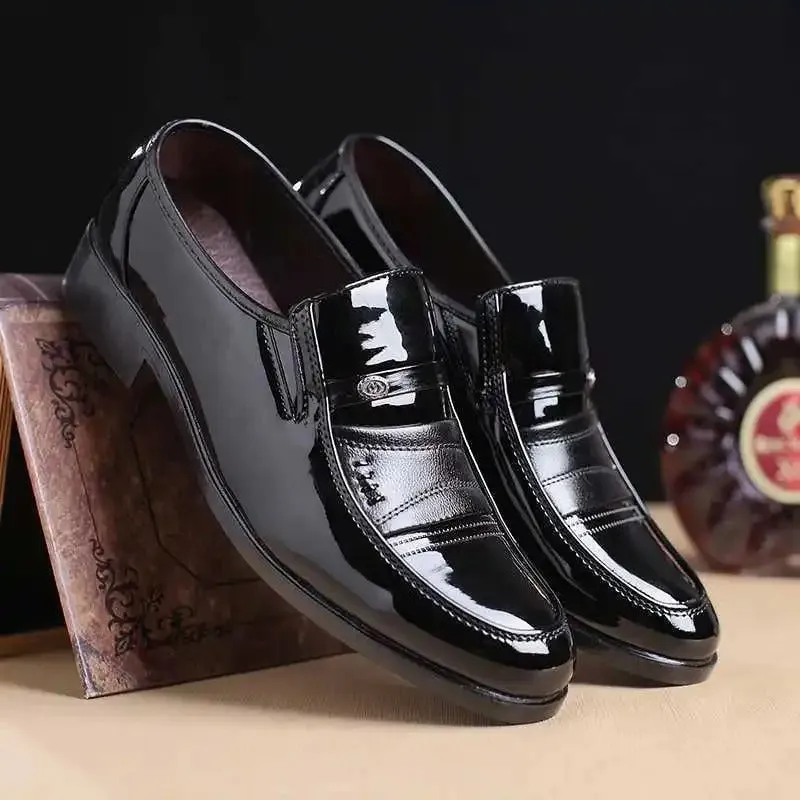 Men’s Comfortable Shiny Vegan Leather Loafers | Eco-Friendly Materials for All Seasons