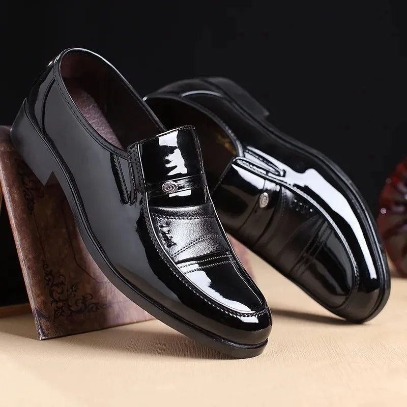 Men’s Comfortable Shiny Vegan Leather Loafers | Eco-Friendly Materials for All Seasons