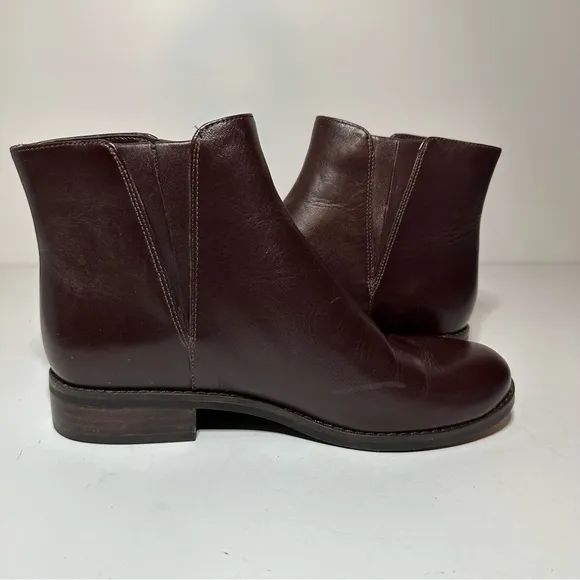 Michael Kors Lainey Flat Bootie Barolo Size 4M Dark Brown Gold (275 Box 31)