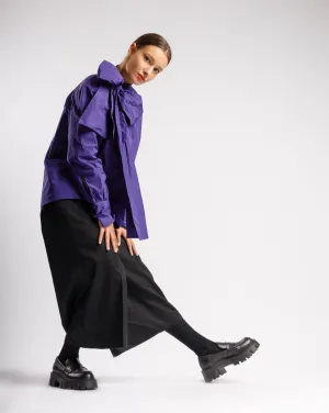 Mikki Black Leather Chunky Loafers