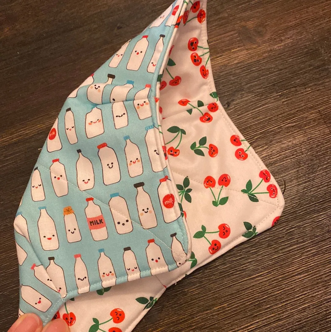 Milk and Cherries Medium Bowl Cozy - Assort Liners