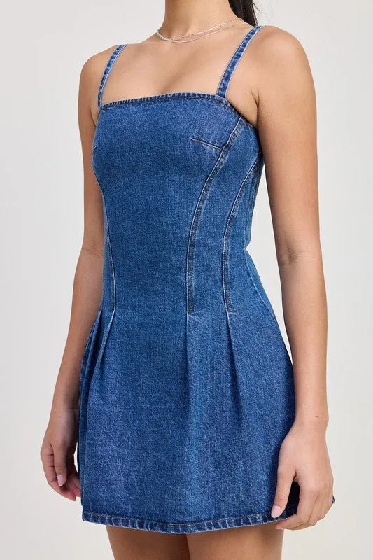 MINI PLEATED DRESS