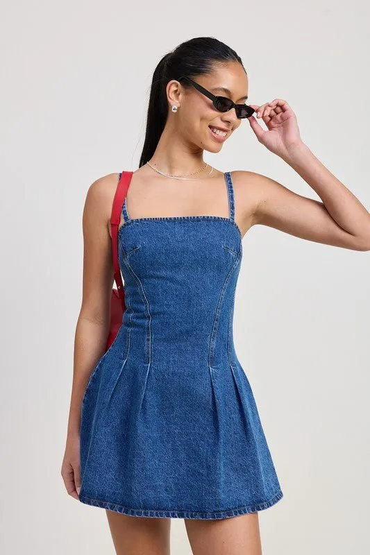 MINI PLEATED DRESS