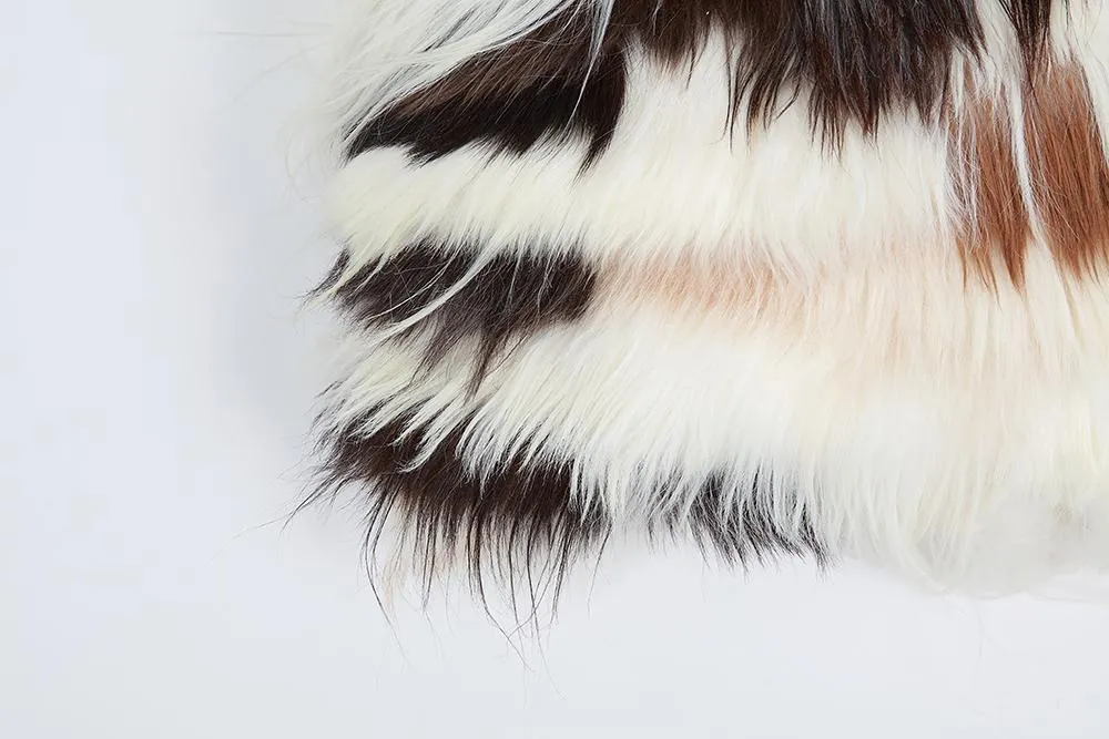 Mixed Natural Goat Skin Pillow