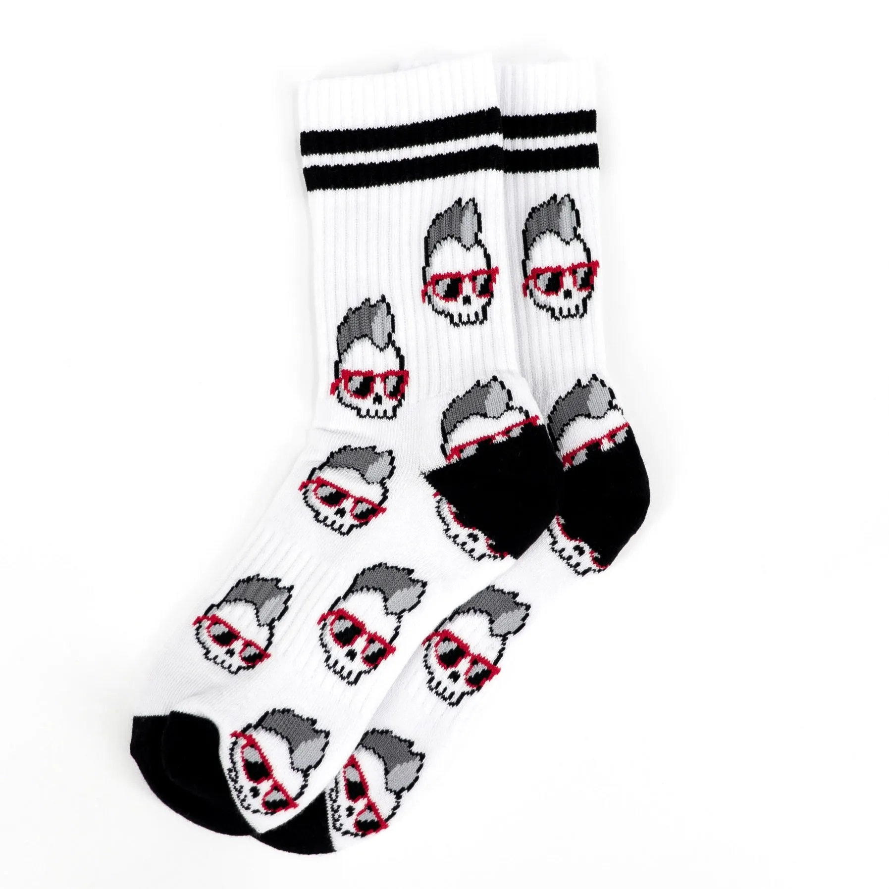 Mohawk skull Crew Socks (size 9-11)