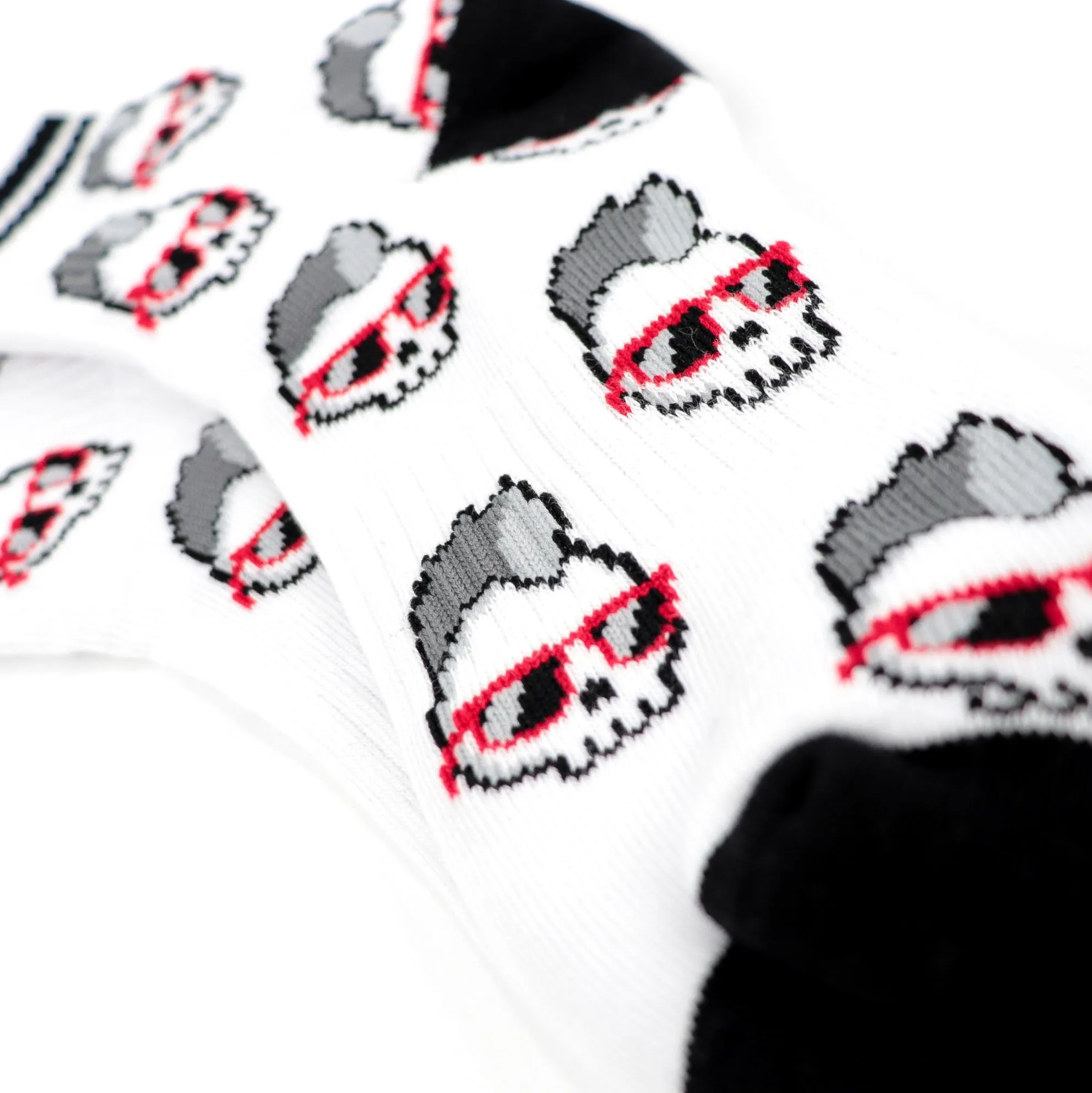 Mohawk skull Crew Socks (size 9-11)