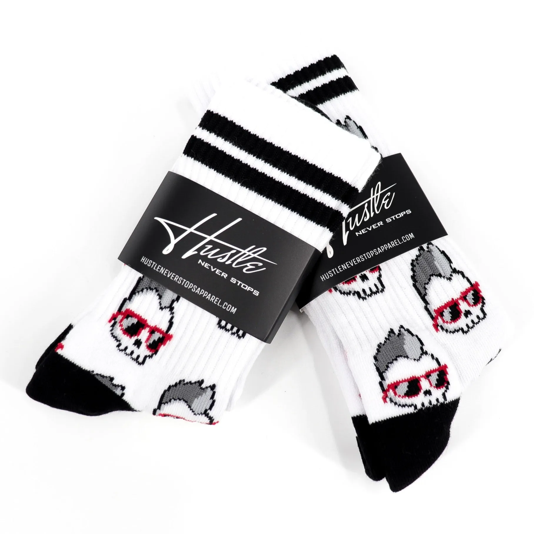 Mohawk skull Crew Socks (size 9-11)