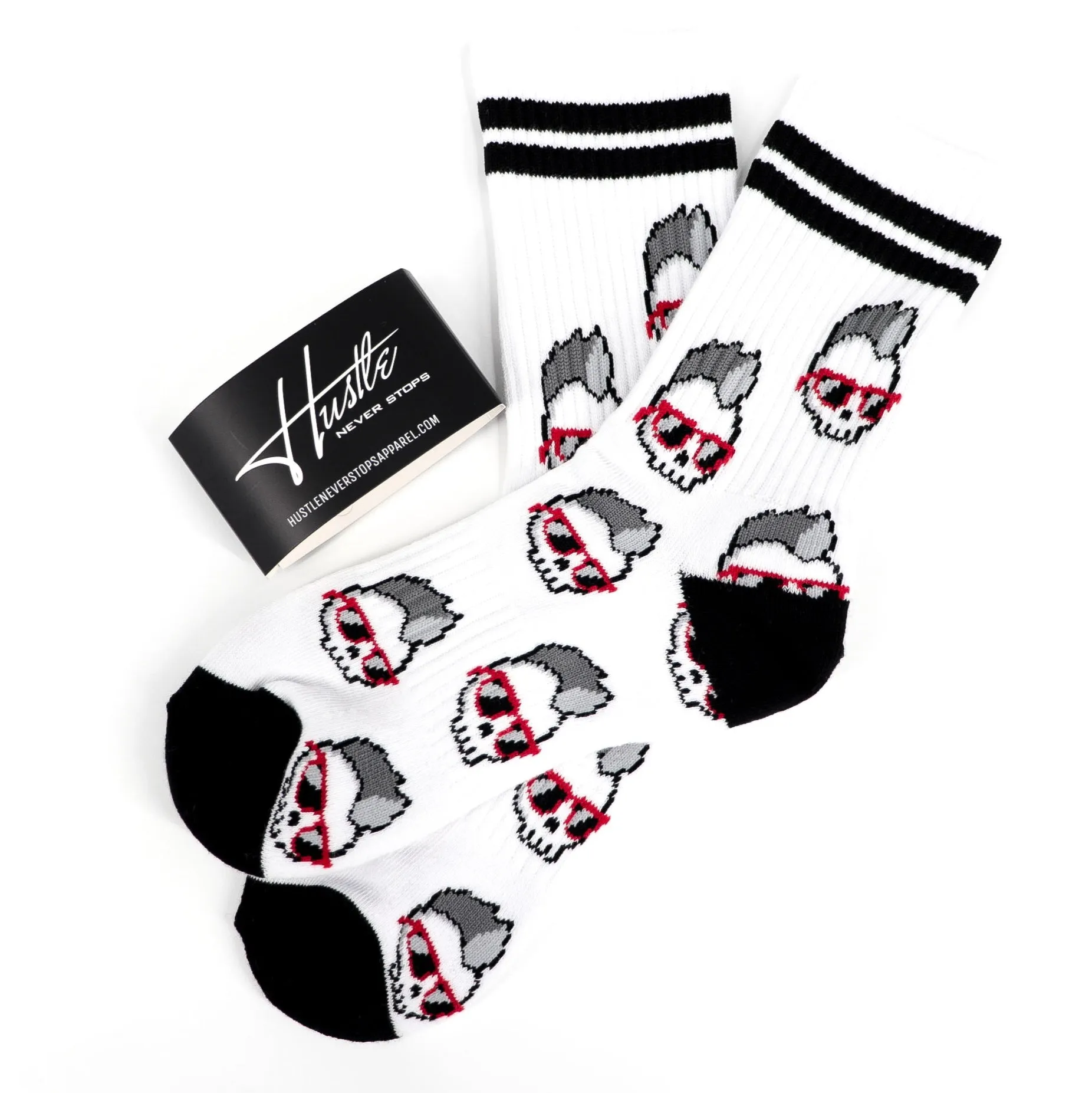 Mohawk skull Crew Socks (size 9-11)
