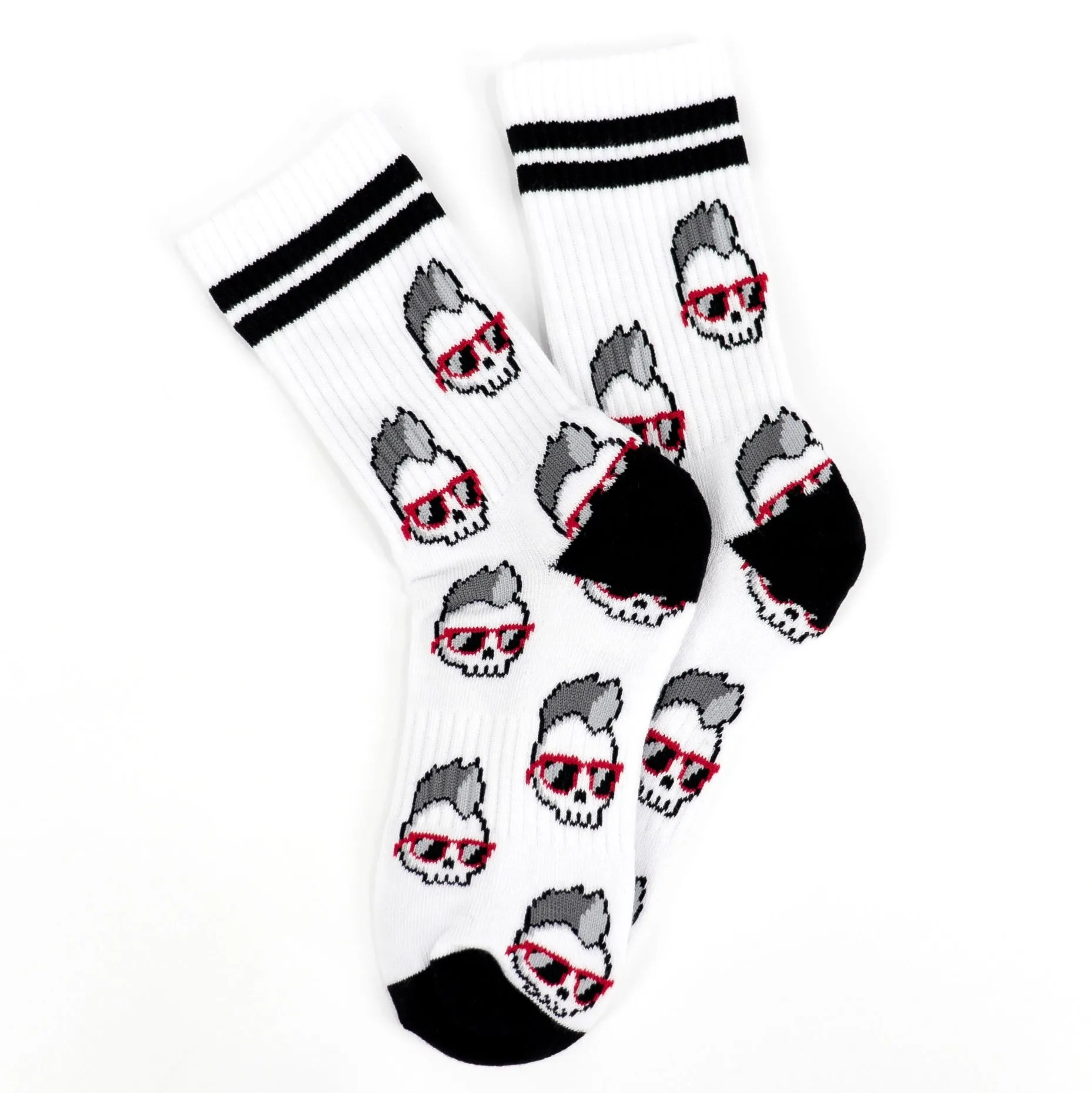 Mohawk skull Crew Socks (size 9-11)
