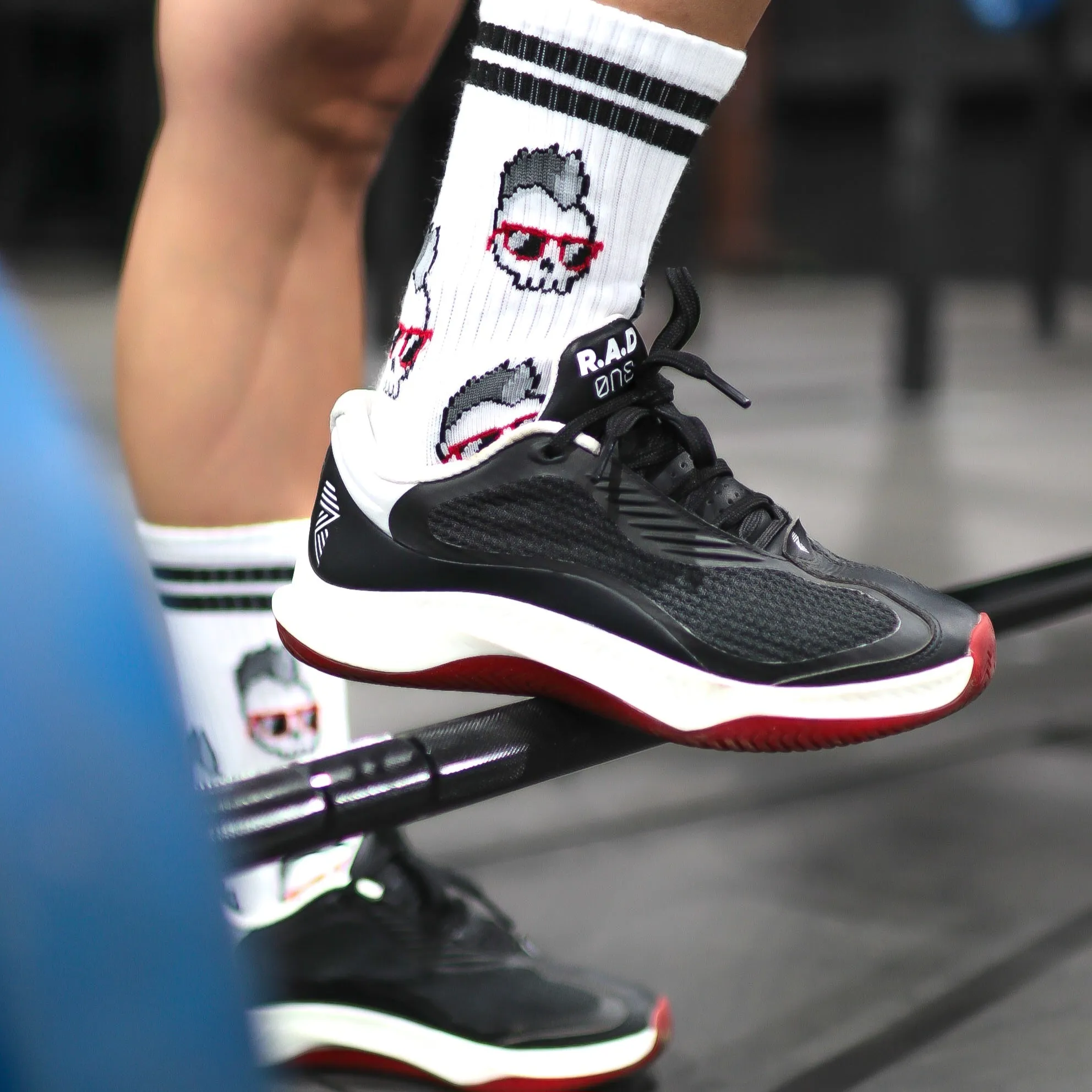 Mohawk skull Crew Socks (size 9-11)