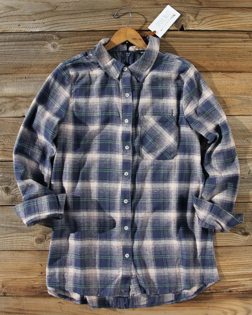 Mountain Cozy Plaid Top