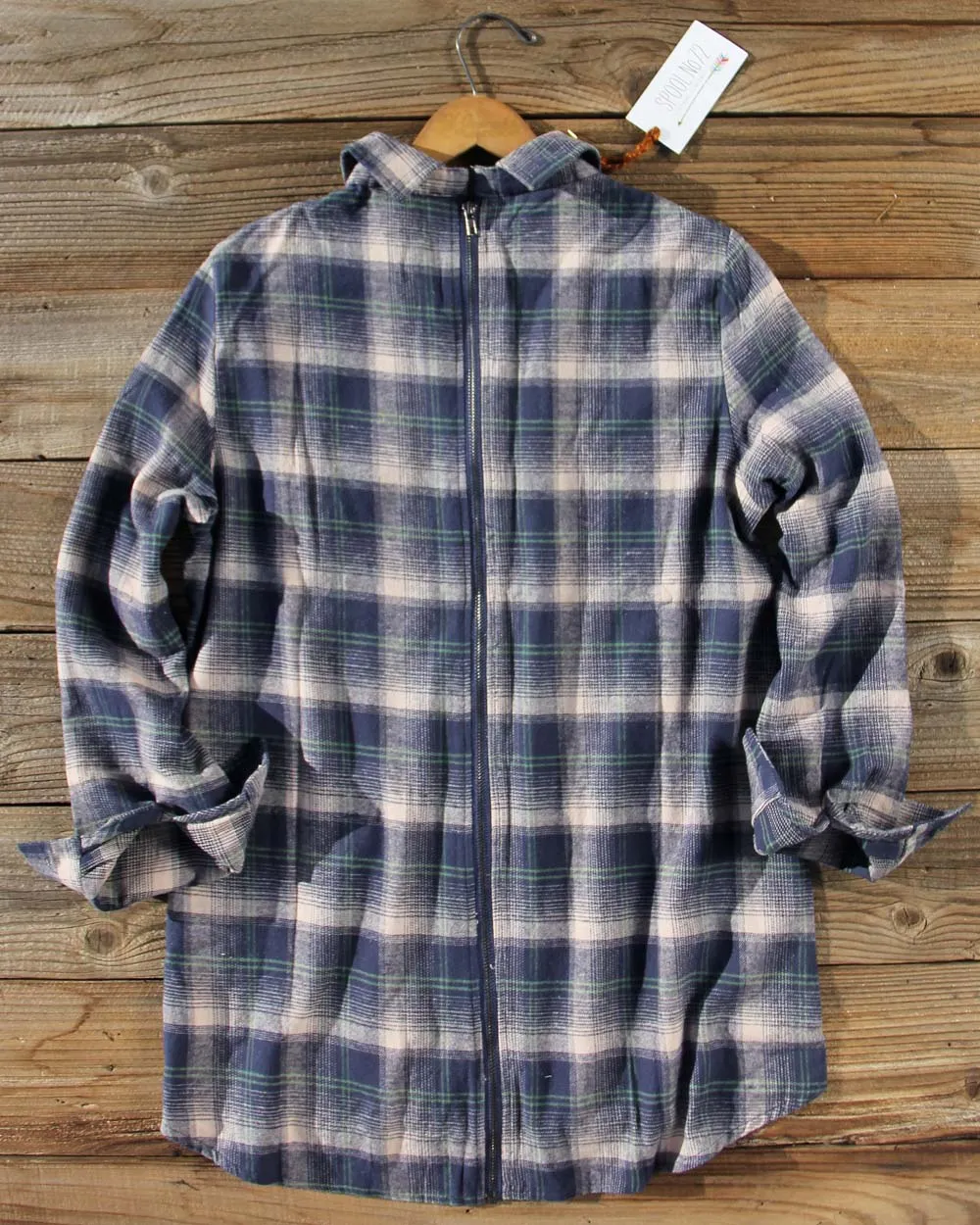 Mountain Cozy Plaid Top