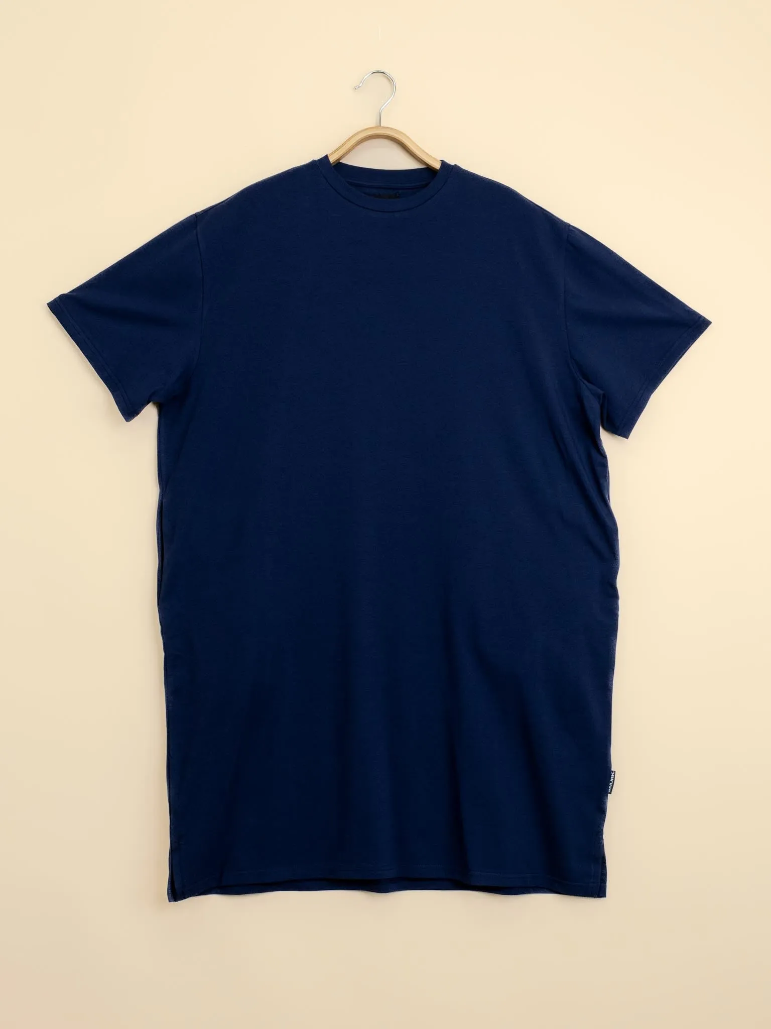 Navy Relaxed Tee Dress Dames