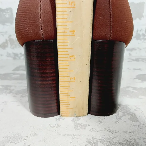 NEW Jeffrey Campbell Siren Brown Block Heel Ankle Bootie i186