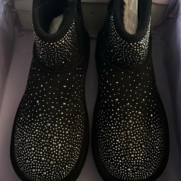NEW!!!! Madden Girl Platform Rhinestone Bootie Black Kids Size 5 Women’s size 7