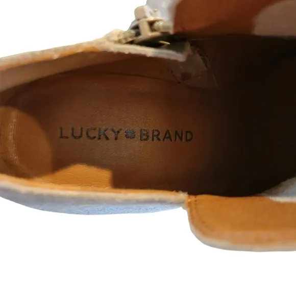 NWOT | Lucky Brand | Stayci Suede Ankle Bootie | Size 8