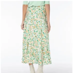 NWT Esqualo Women's Kelly Skirt‎ Maxi Mint/Orange Flowy Size 12