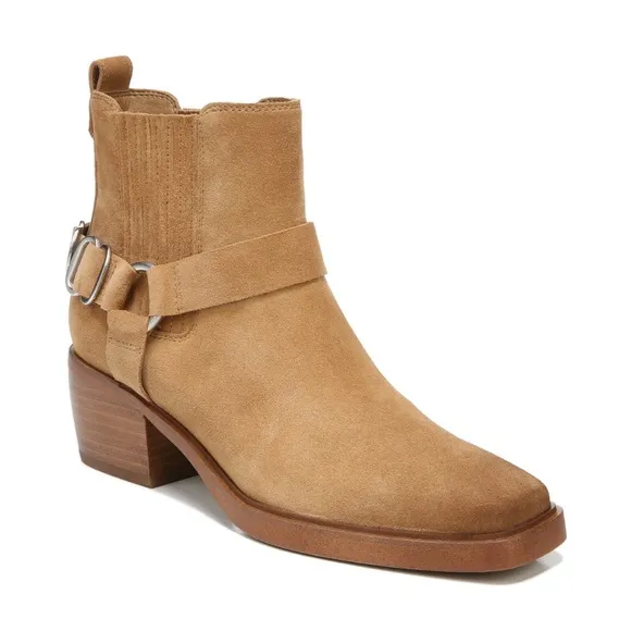 NWT Suede Harness Buckle Backed Ankle Boots by Sam Edelman