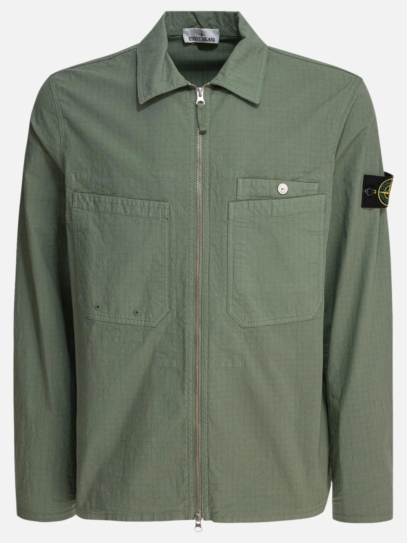 Organic cotton ripstot stretch overshirt