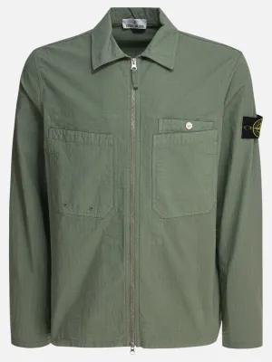 Organic cotton ripstot stretch overshirt