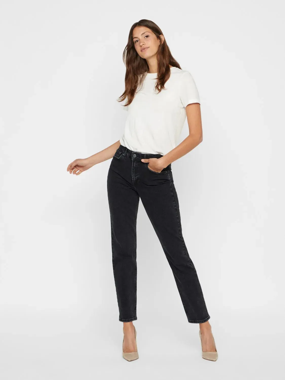 Pantalones Straight Relaxed Sara