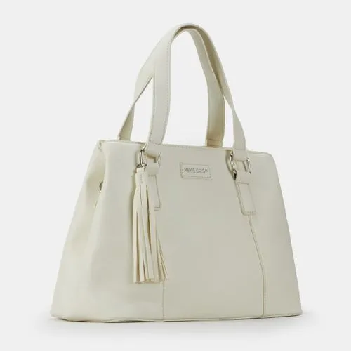 Pierre Cardin Abigail Relaxed Satchel Cream