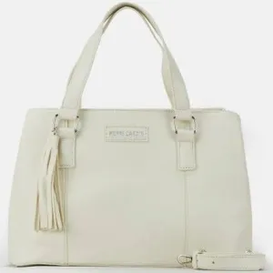 Pierre Cardin Abigail Relaxed Satchel Cream