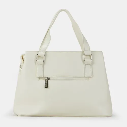 Pierre Cardin Abigail Relaxed Satchel Cream