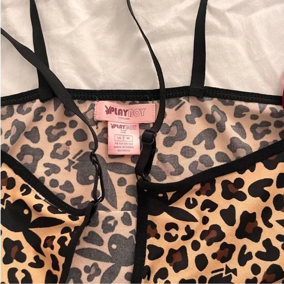 Playboy Y2K Slip On Cheetah Dress Adjustable Strap​