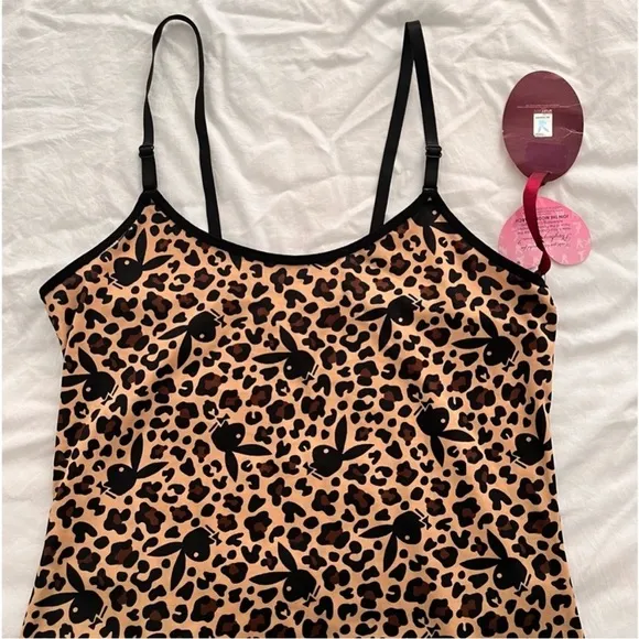 Playboy Y2K Slip On Cheetah Dress Adjustable Strap​