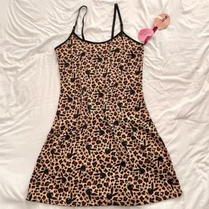 Playboy Y2K Slip On Cheetah Dress Adjustable Strap​