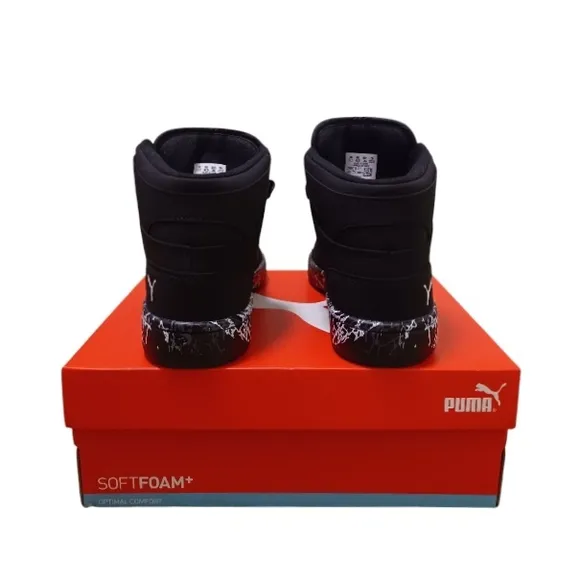PUMA Rebound Layup NBK, Black color, size 4.5 US kids