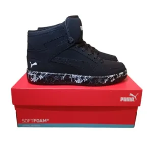 PUMA Rebound Layup NBK, Black color, size 4.5 US kids