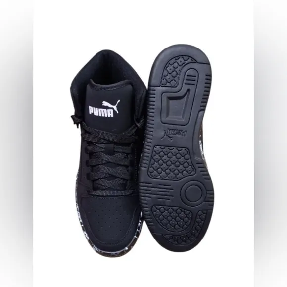 PUMA Rebound Layup NBK, Black color, size 4.5 US kids