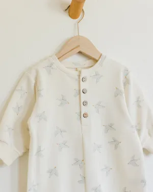 QUINCY MAE RELAXED JUMPSUIT || BIRDS