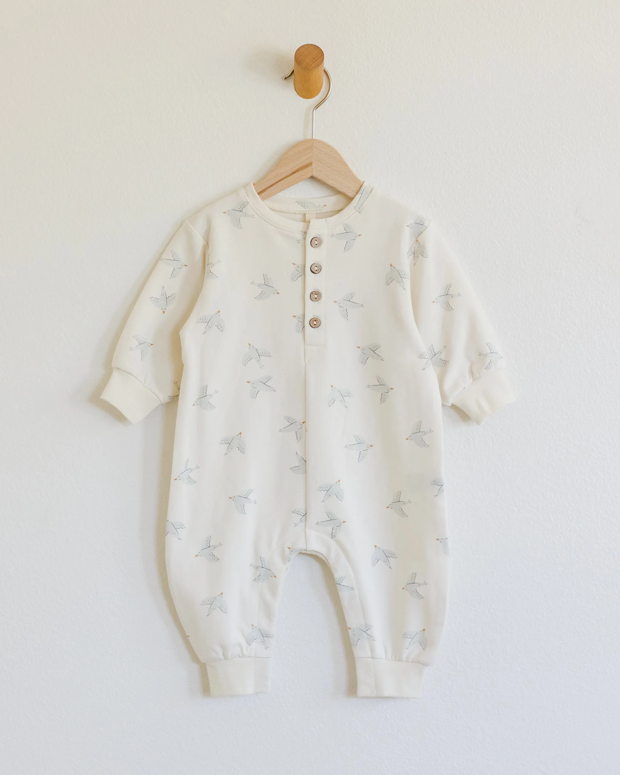 QUINCY MAE RELAXED JUMPSUIT || BIRDS