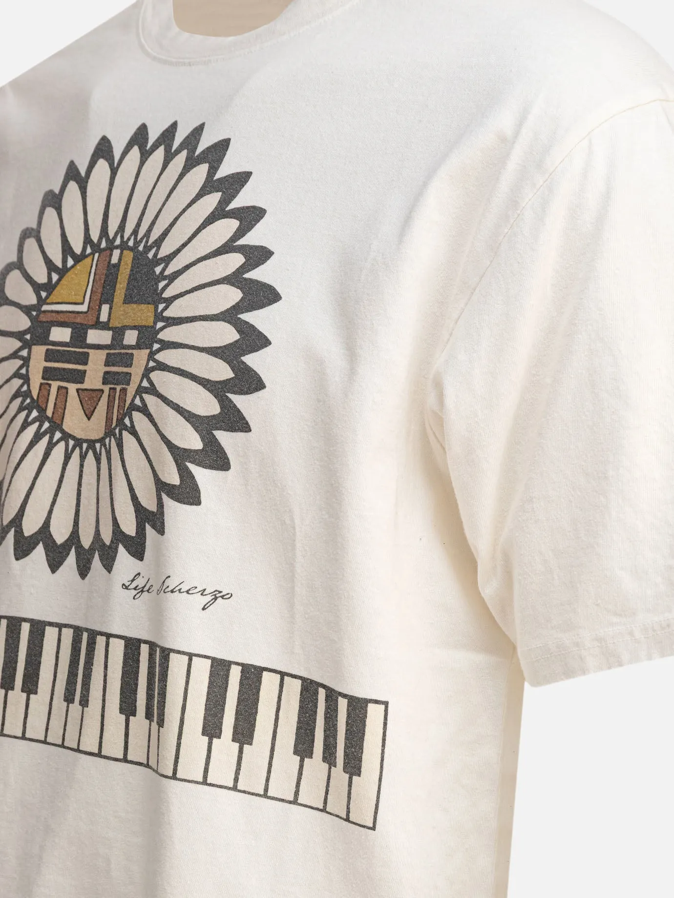 "Piano & Sun Face" T-shirt