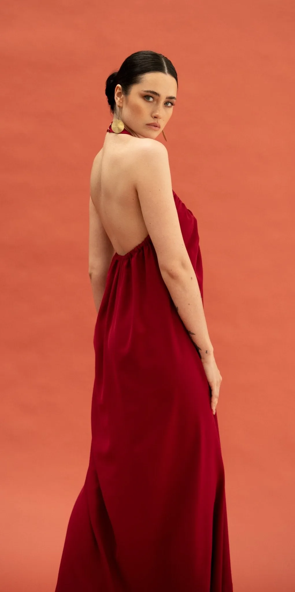 Rana Burgundy Dress
