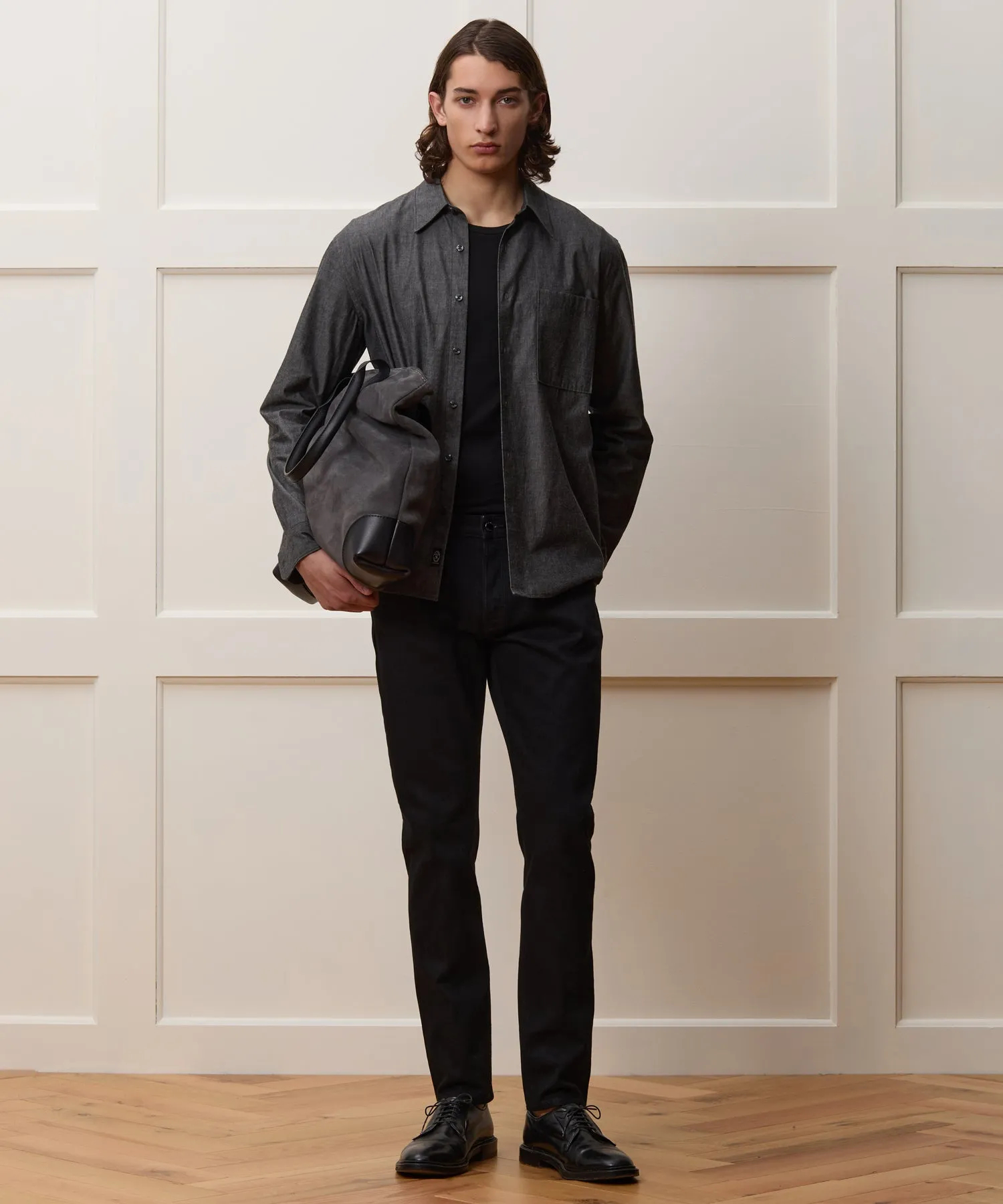Relaxed Fit Chambray Shirt