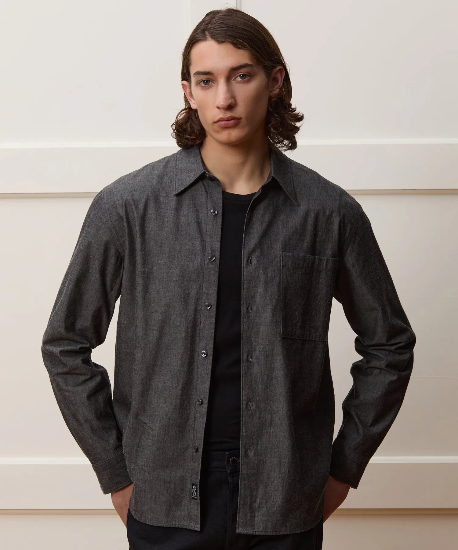 Relaxed Fit Chambray Shirt