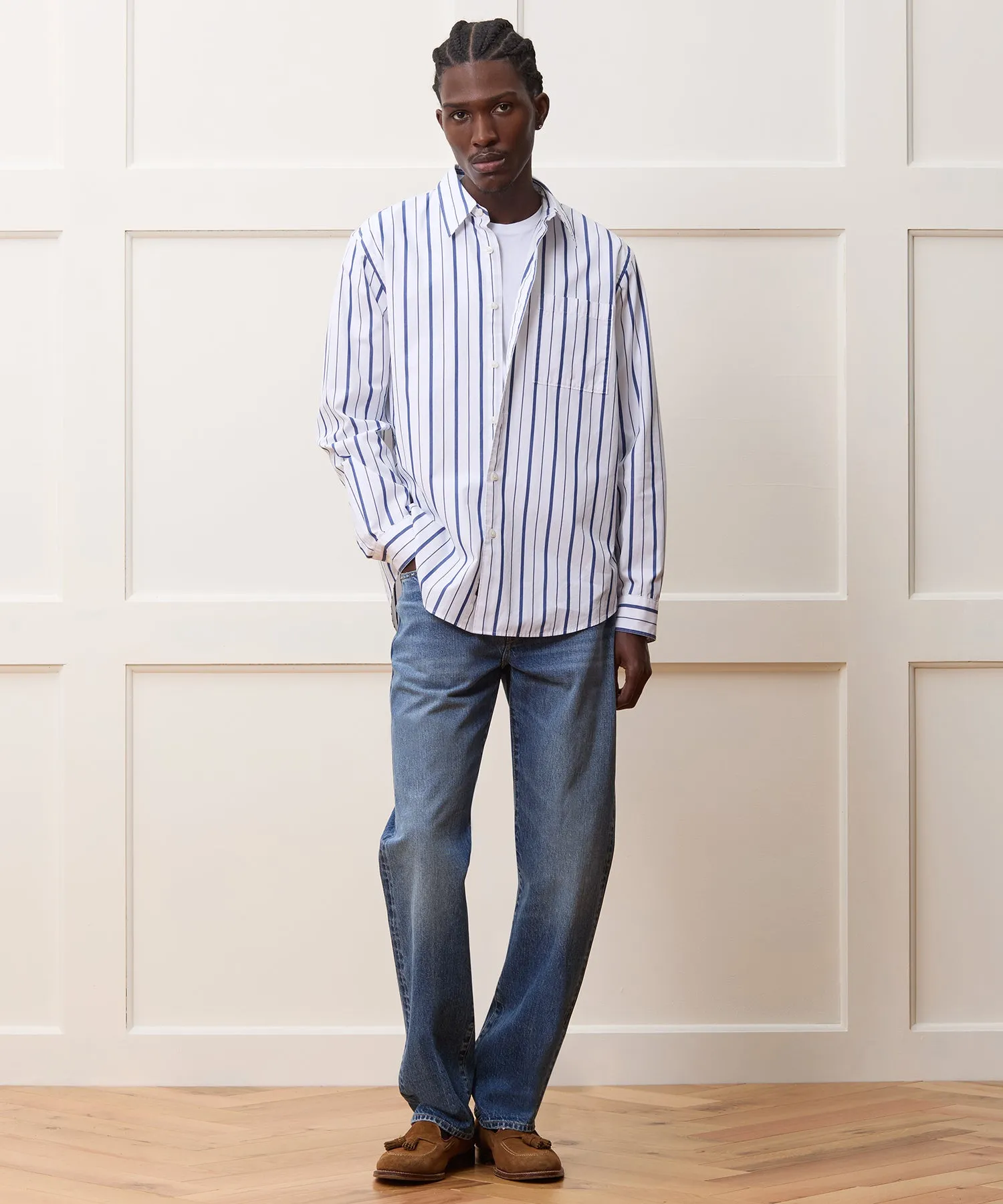 Relaxed Fit Poplin Shirt