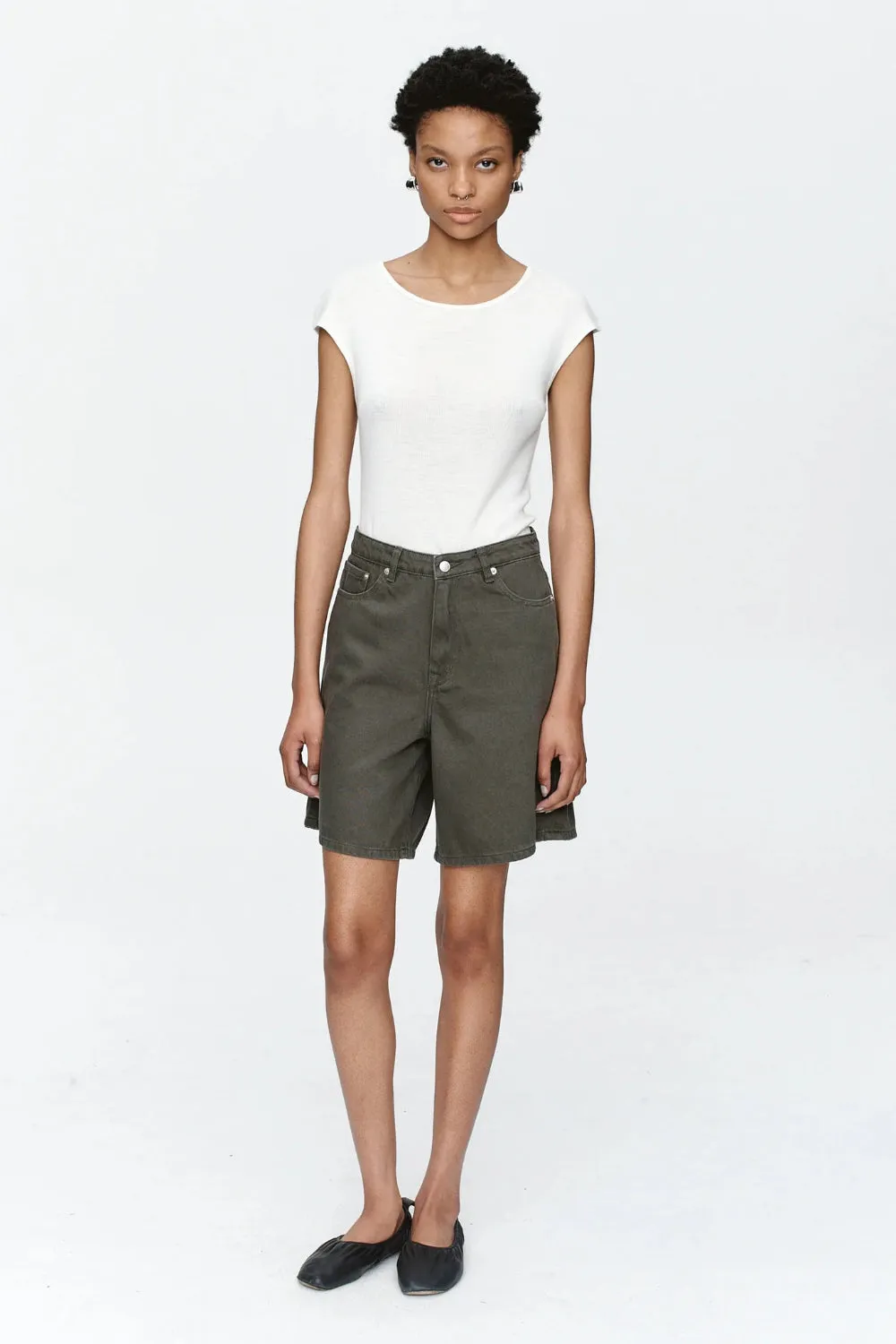 Relaxed Jean Short Rosemary