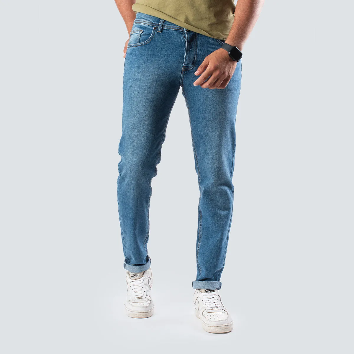 Relaxed Jeans . Blue