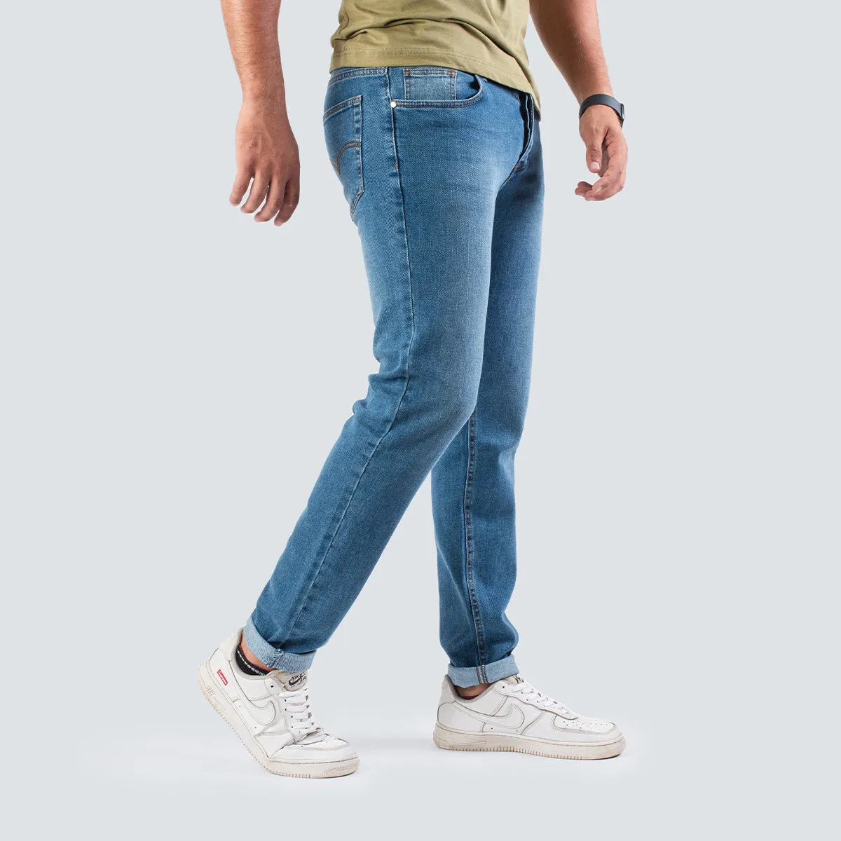 Relaxed Jeans . Blue